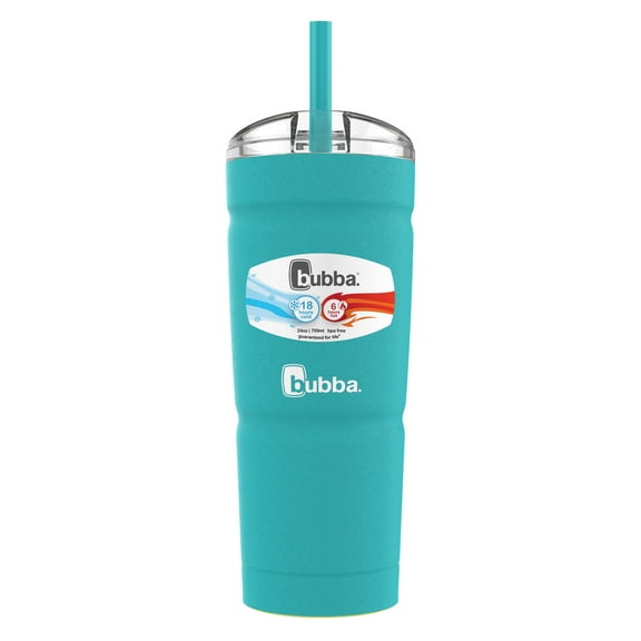 bubba Envy S Stainless Steel Tumbler with Straw, Teal, 24 fl oz.