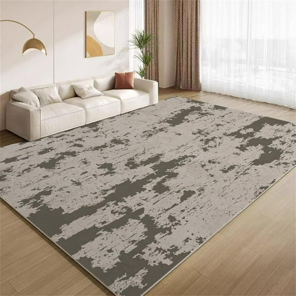 Vintage Abstract Grunge Art Area Rugs, Black Gray Carpet, Washable Non Slip Low Pile Soft Rug for Living Room Bedroom Office Decor Mat 3x4ft