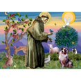 thumbnail image 2 of CafePress - St Francis & Aussie - Scroll Ornament, 2 of 3