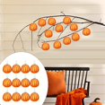 thumbnail image 2 of Clearance Under $2.1! 12PCS Mini Pumpkin Hanging Ornaments, Fall Thanksgiving Tree Decorations for Home & Party, Plastic, (One Size, F), 2 of 9