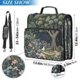 thumbnail image 2 of FORMRS Zipper Binder with Shoulder Strap 2-inch Ring 500 Sheet Capacity File Bag, Green Forest Scene, 2 of 5