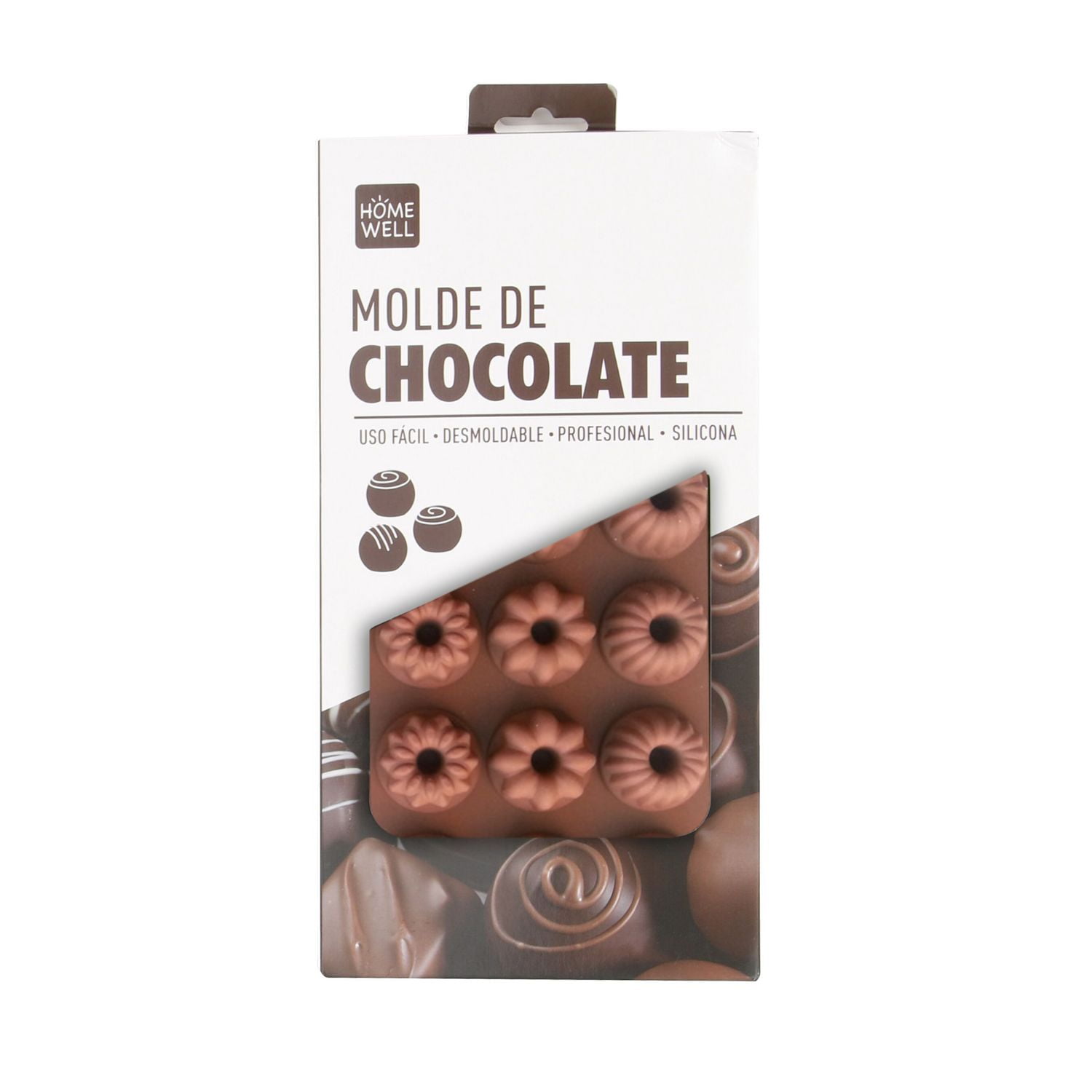 Molde De Chocolates Silicona 22X11.5X2Cm
