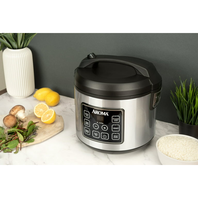 Aroma 20 Cup Digital Multicooker & Rice Cooker - Stainless Steel