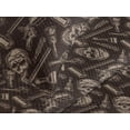 thumbnail image 3 of Ambesonne Old School Quilted Coverlet 3 Pcs, American Traditional Art, King Size, Dark Cocoa Warm Taupe, 3 of 4