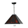 thumbnail image 2 of Meyda Lighting 15.5'Sq Lone Elk Pendant, Black/Amber Mica - 66895, 2 of 4