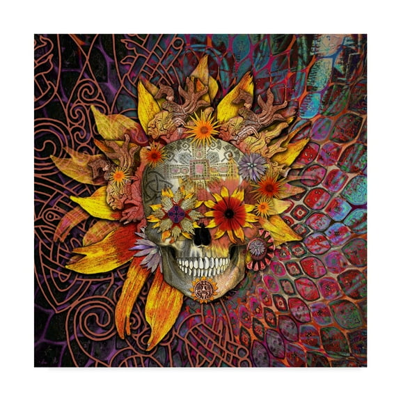 Trademark Fine Art 'Origins Botaniskull' Canvas Art by Fusion Idol Arts