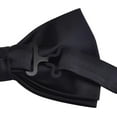 thumbnail image 4 of LAICAIW Mens Solid Color Double Fold Pre-tied Bow Tie and Pocket Square Set, 4 of 7