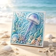thumbnail image 3 of Clearance Gunhay Ocean Theme Pearl Art DIY Kit DIY Pearl Painting Kit, Ocean Diamond Art for Adults & Beginners, Sparkling Coastal Wall Decor for Ocean Lovers （Jellyfish）, 3 of 7