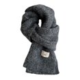 thumbnail image 4 of Bufanda de flores con clip para mujer, bufanda de invierno suave de lana glutinosa tejida, cálida y gruesa, a la moda, 4 of 4