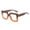 Coffee, variant on Oversized Blue Light Blocking Glasses for Men and Women Fashion Big Frame Glasses Fashion Clear Multi-Color Computer Eyewear