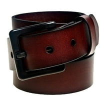 Beep Free® 1-3/8-inch 35MM | Brown Italian Leather Belt | Size 54-56 | Airport Security Checkpoint Friendly | Metal Free | Nickel Free | Hypoallergenic | TSA-Friendly | Metal Detection Friendly