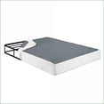 thumbnail image 3 of California King Metal Mattress Foundation - Black Frame with White Textured Fabric Cover, 600lbs Capacity, 3 of 10