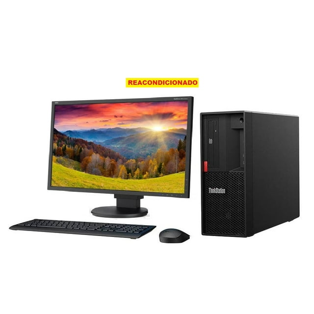 PC Lenovo P330, Intel Xeon E-2224, 24GB+1TB SSD+ 2TB HDD, NVIDIA P400, Monitor 22", REACONDICIONADO