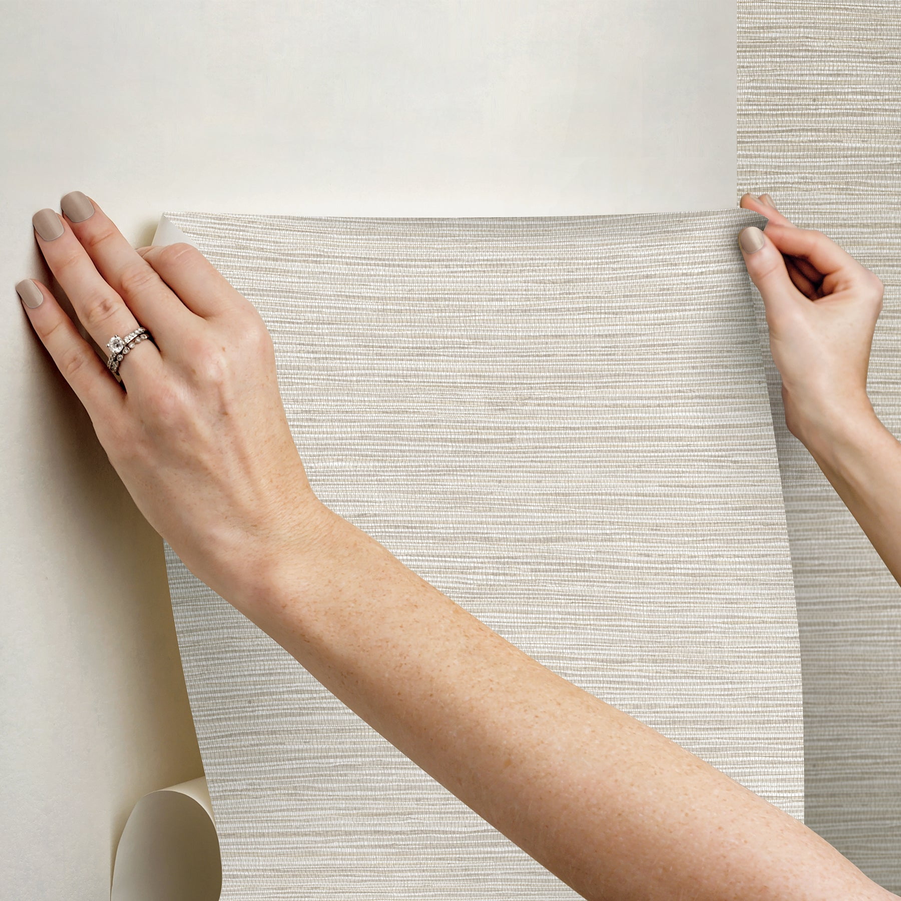 RoomMates Neutral Jade, Peel and Stick Wallpaper 20.5 inch x 18 ft
