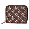 thumbnail image 2 of New Gucci GG Shadow Brown Zip Around Small Wallet Monogram Canvas Leather Authentic Made in Italy, 2 of 2