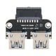 thumbnail image 1 of Adaptador de extensión USB USB 3.0 a USB hembra de 19 pines/20 pines a USB hembra integrado, 1 of 5
