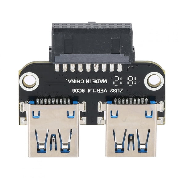 Adaptador USB3.0 A USB Hembra Adaptador De Extensión USB Interfaz USB Integrada De 20 Pines A USB Hembra Para Ordenador PC