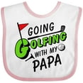 thumbnail image 3 of Inktastic Going Golfing with My Papa Kids Golf Boys or Girls Baby Bib, 3 of 4