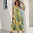 thumbnail image 2 of Lunarable Pineapple Sleeveless Dress Woman Fashion Long Dresses Women's Summer Suit Dress 2025, 2 of 6