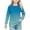 Blue, variant on Girls Cotton Soft T Shirt Crew Neck Long Sleeve Gradient Color Pullover Tops Fall Spring Yellow 11 Years
