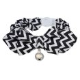 thumbnail image 1 of Arnés de cuello de Bowknot de campana pequeña reflectante ajustable para mascotas, perros y gatos Ola negro Sunnimix Pequeña campana de gato para mascotas, 1 of 8