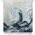 thumbnail image 1 of Shower Curtains 70" x 84" from DiaNoche Designs by Lam Fuk Tim - Wave Rolling I, 1 of 1