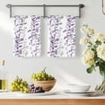 thumbnail image 3 of Purple Grey Botanical Kitchen Towels Set of 1, Spring Floral Summer Farmhouse Absorbent Dish Towels for Kitchen, Microfiber Hand Towel, Quick Drying Tea Towel for Cleaning Decorative Dishcloths, 3 of 7