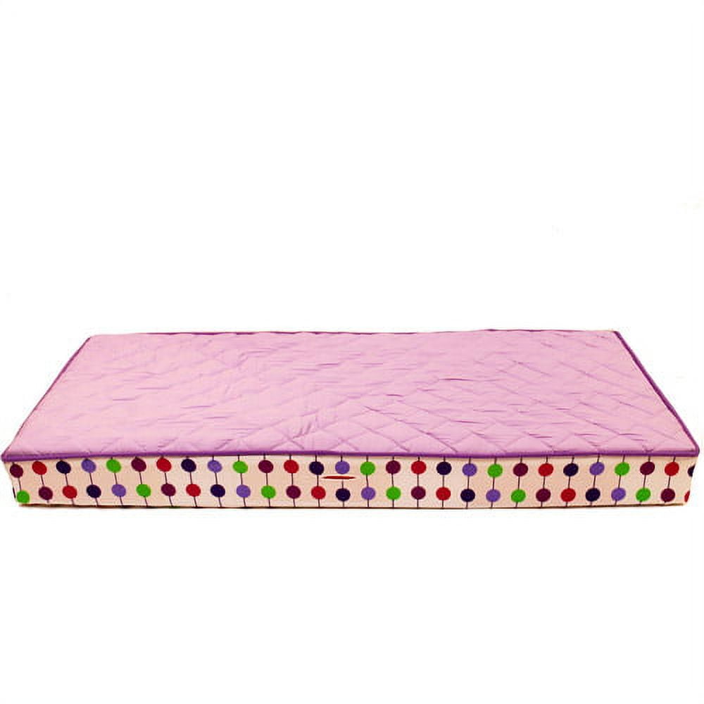 Bacati - Botanical Purple/Lilac/Green/Plum Girls Quilted Changing Pad Cover
