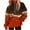 Orange B, variant on Ashirexll Womens Long Sleeve Tops, Womens Hoodies Pullover, Fall and Winter Gradient Print Hooded Long Sleeve Pocket Sweatshirt