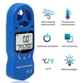 thumbnail image 3 of Anemómetro de mano, medidor digital de velocidad del viento, 0,3-30 m/s, 14 ℉ a 122 ℉, medidor de temperatura del viento, 3 of 8