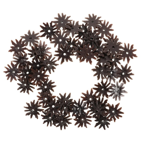 OUNONA 50pcs Miniature Trees Stand Toy Christmas Trees Accessory Plastic Diy Architecture Trees Holder For Crafts Landscape Railroad Railways Train Scenery