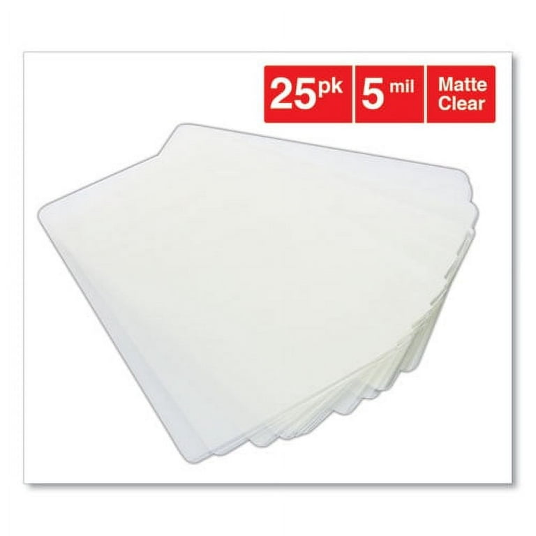 Laminating Pouches, 5 Mil, 5.5 X 3.5, Matte Clear, 25/pack