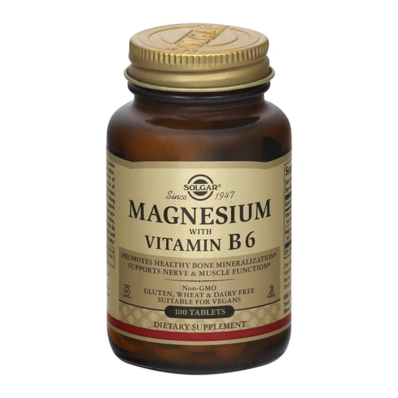 Solgar Magnesium with Vitamin B6 100 Tablets