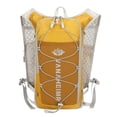 thumbnail image 1 of Yellow Lightweight Foldable Running Backpack - Water-Resistant Nylon Outdoor Sports Bag with Reflective Strips, Breathable Mesh Back, Hydration Bladder Compatible, Multi-Pocket Storage for Marathon,, 1 of 7
