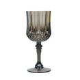 thumbnail image 2 of Balsa Circle 6 Disposable 8 oz Black Crystal Cut Goblets Plastic Wine Glasses Party Events Tableware Decorations, 2 of 8