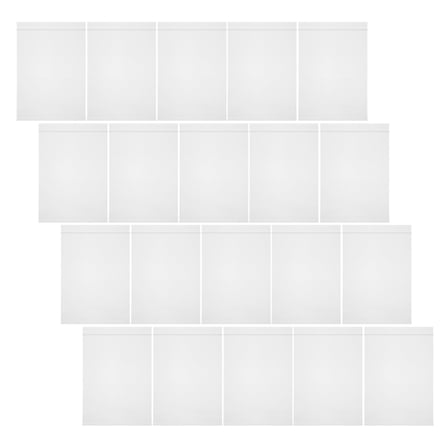 WRITWAA  Clear Plastic Sealable Bags for Small Business 100Pcs