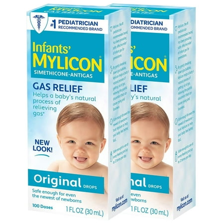 Mylicon Infant Drops Anti-Gas Relief, Original Formula 1 oz (Pack of 2)