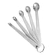 thumbnail image 4 of Juego de 5 cucharas medidoras de acero inoxidable para especias, para cocina, para ingredientes secos y líquidos., 4 of 5