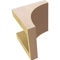 thumbnail image 6 of 5"W x 5"D x 5"H Wide Stockport Rough Cedar Woodgrain TimberThane Corbel, Primed Tan, 6 of 6