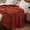 Rust, variant on Chunky Knit Blanket Throw Knitted Throw Blankets for Couch Bed Fluffy Soft Blanket with Jumbo Chenille Yarn Thick 100% Handmade(Rust, 51"×63")