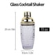thumbnail image 2 of Juego de coctelera de vidrio de 13 oz - Coctelera de vidrio para cócteles, cocteleras y cocteleras doradas, 2 of 4