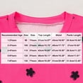 thumbnail image 2 of Childrens Summer Set for Girls, Floral Print Short Sleeve Top + Solid Color Shorts, Casual Sweet Style 2-Piece Outfit, 2 of 8