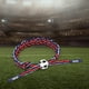 thumbnail image 3 of de cuerda Brazaletes de fútbol Hombres Mujeres s de fútbol rojo Hugo Pulsera trenzada, 3 of 8