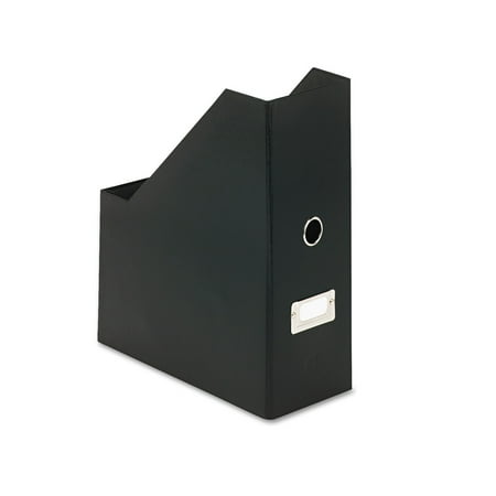 Snap-N-Store Heavy-Duty Fiberboard Magazine File with PVC Laminate, 4 1/2 x 11 x 13, Black -IDESNS01637