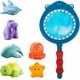 thumbnail image 1 of Baby bath water toy - Bath Toy , Fishing Floating Animals Squirts Toys Games Playing Set with Fishing net , Fish Net Game in Bathtub Bathroom Pool for Babies Toddlers and Kids (Blue), 1 of 3