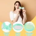 thumbnail image 3 of OPALESQUE 6 Pack Mini Foldable Mirror Hair Brushes Round Portable Folding Pocket Hair Brush Comb Compact Travel Size Massage Comb for Girls Women, 3 of 6