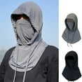 thumbnail image 2 of 1/2pcs Balaclava Men Women Face Mask Sun/UV Protection Breathable Long Neck Covers for Cycling Motorcycle Fishing (One Size,Black), 2 of 7
