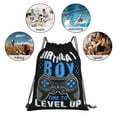 thumbnail image 5 of It's My Birthday Time to Play Video Game Drawstring Backpack Sackpack String Bag Cinch Waterproof Bags for Gym Sports Yoga Travel Beach Swimming shopping, 5 of 7