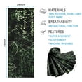 thumbnail image 2 of Math Equations Glowing Green Pattern Hot Yoga Mat Towel Non Slip for Hot Yoga - Quick-Drying Yoga Mat Cover with 4 Corner Pockets with Travel Bag - Hot Yoga Towel Non Slip 70"x26", 2 of 6