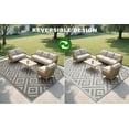 thumbnail image 5 of Outdoor Plastic Waterproof Rug 5'x 8' for Patio, Porch, Deck, Backyard, Balcony, Reversible, 5 of 11